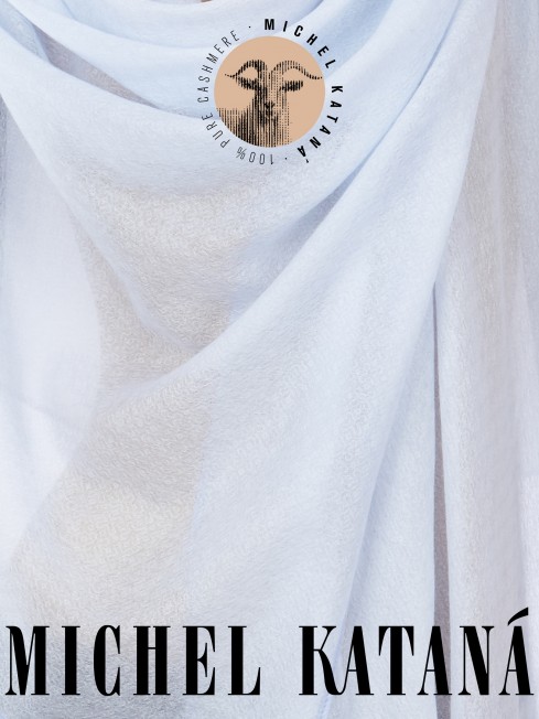 Палантин Унисекс Jq.CASH40_24-JAQUARD-1/AQU